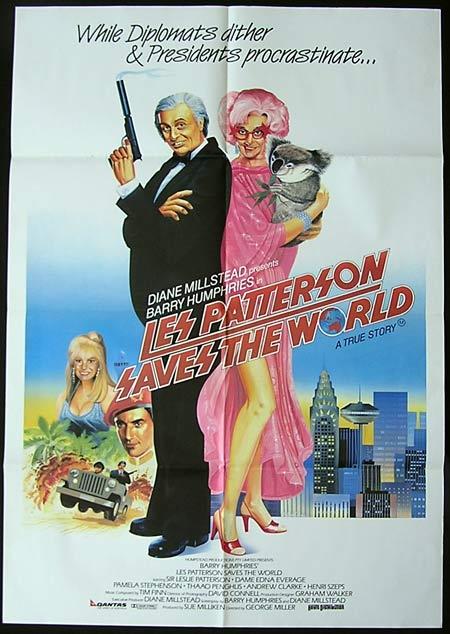 6000 US LES PATTERSON SAVES THE WORLD'87Dame EdnaOne sheet poster 