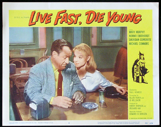 2000 US LIVE FAST DIE YOUNG 1958 Bad Girl Norma Eberhardt Lobby card 6 