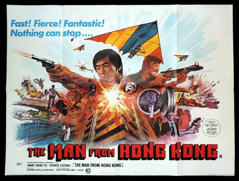 THE MAN FROM HONG KONG British Quad poster George Lazenby