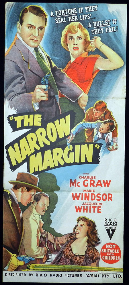 Image result for the narrow margin 1952 film poster
