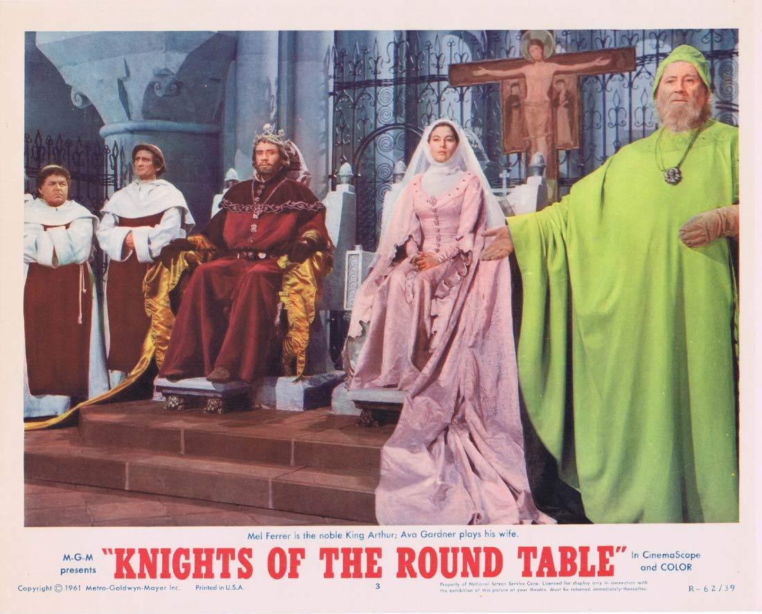 KNIGHTS OF THE ROUND TABLE 1953 LOBBY CARD TAYLOR FERRE