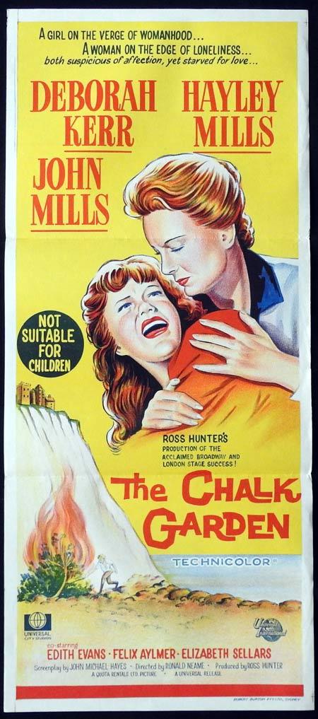 The Chalk Garden Original Daybill Movie Poster Deborah Kerr Hayley