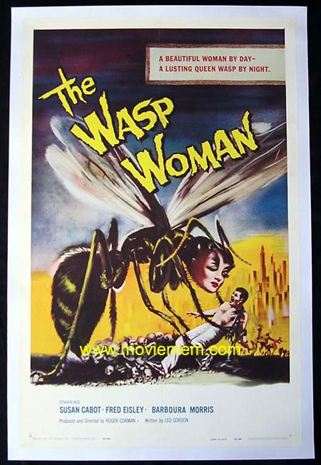 The Wasp Woman OLD MOVIE POSTER Canvas Box/ Photo/ Art Print 