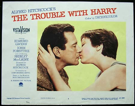 TROUBLE WITH HARRY ’55 Hitchcock-Shirley MacLaine PORTRAIT LOBBY CARD #2