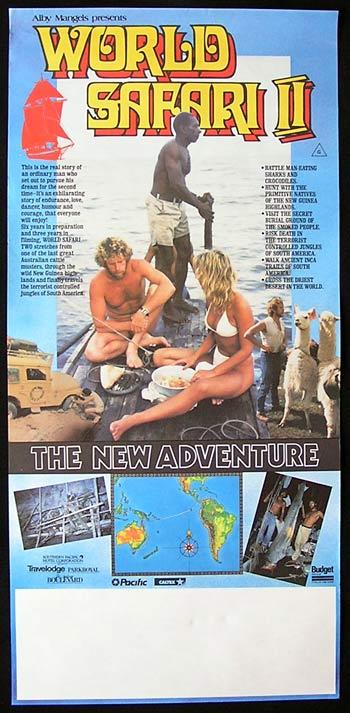 WORLD SAFARI II ’84 Alby Mangels AUSTRALIAN FILM Daybill Movie poster 2