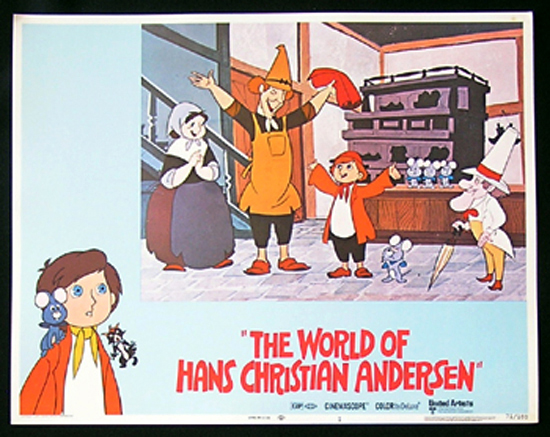 WORLD OF HANS CHRISTIAN ANDERSEN Lobby Card 1 1971 Japanese Animation Film
