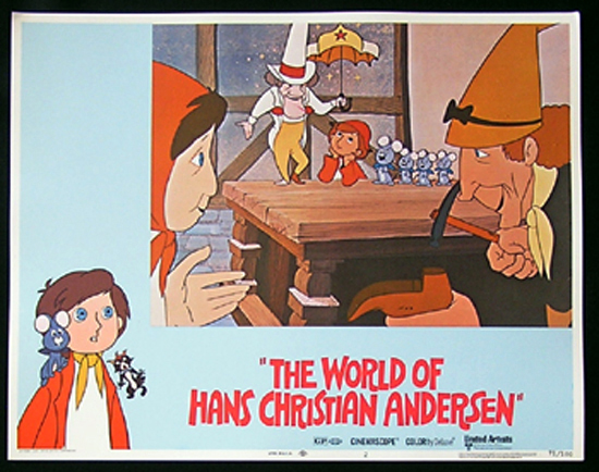 WORLD OF HANS CHRISTIAN ANDERSEN Lobby Card 2 1971 Japanese Animation Film
