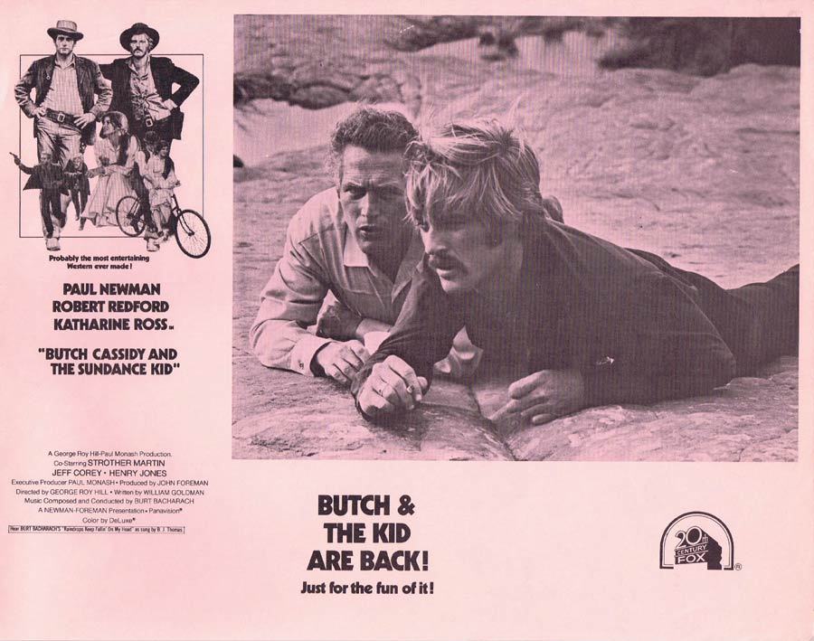 BUTCH CASSIDY AND THE SUNDANCE KID 1973r Australian Lobby card 3