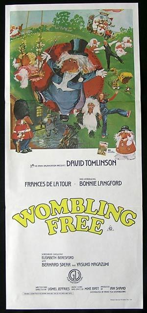 WOMBLING FREE Daybill Movie Poster The Wombles