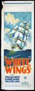 WHITE WINGS Yankee Clipper Long Daybill Movie poster 1928 Wynne W.Davies art