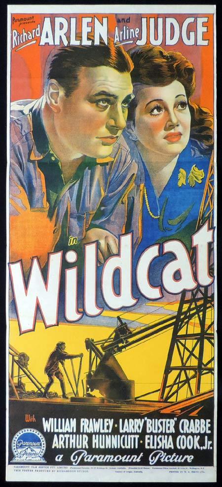 WILDCAT Original Daybill Movie Poster WILLIAM GARGAN Arline Judge ...