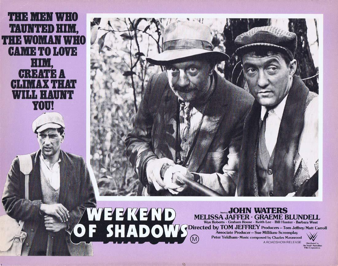 WEEKEND OF SHADOWS Original Lobby Card 3 John Waters Australian Film