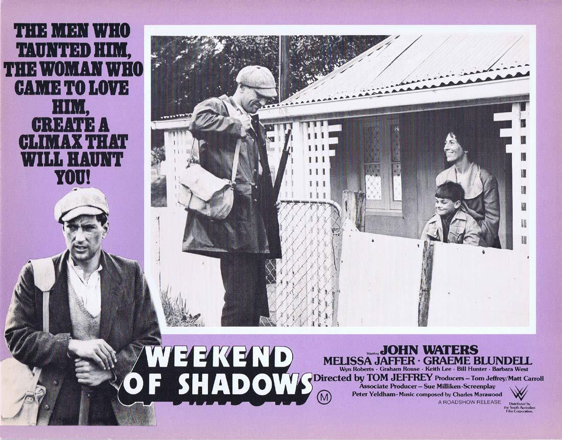 WEEKEND OF SHADOWS Original Lobby Card 4 John Waters Australian Film