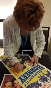 MARION ROSS Autographs a Blueprint for Robbery Daybill Movie Poster image