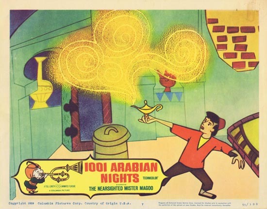 1001 ARABIAN NIGHTS Lobby Card 7 1959 Jim Backus as the The Nearsighted Mr. Magoo!