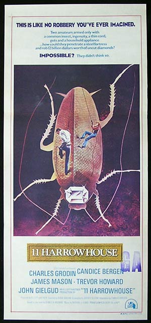 11 HARROWHOUSE daybill movie poster 1974 James Mason John Gielgud