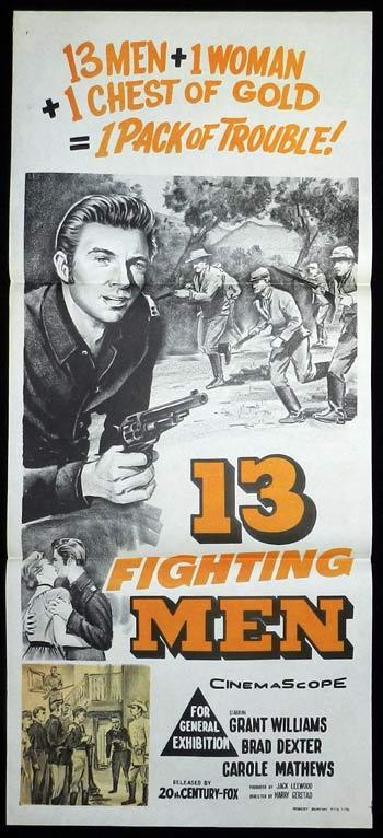 13 FIGHTING MEN Daybill Movie Poster Richard Dix