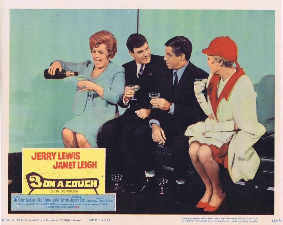 3 ON A COUCH Lobby Card 6 Jerry Lewis Janet Leigh