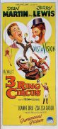 3 RING CIRCUS Original Daybill Movie Poster DEAN MARTIN JERRY LEWIS Richardson Studio