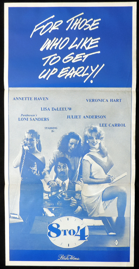 8 TO 4 Original Daybill Movie poster Annette Haven Veronica Hart