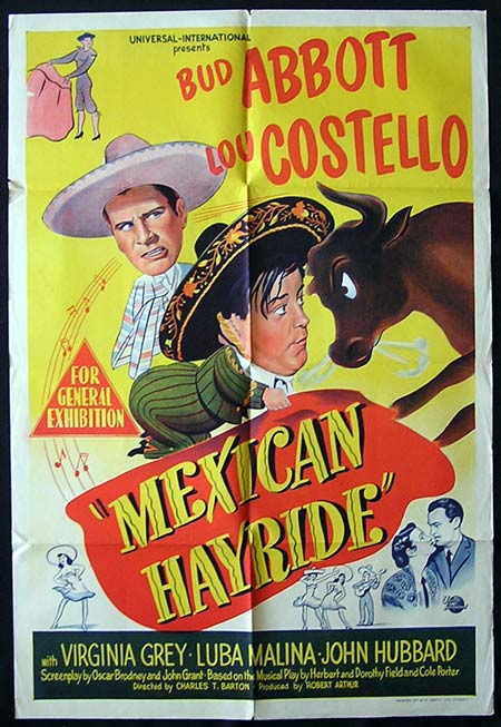 MEXICAN HAYRIDE 1948 Rare ORIGINAL One sheet poster Abbott and Costello
