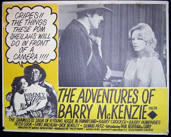 ADVENTURES OF BARRY MCKENZIE ’72 Barry Humphries Lobby card 1