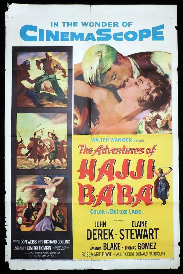 ADVENTURES OF HAJI BABA One Sheet Movie Poster John Derek
