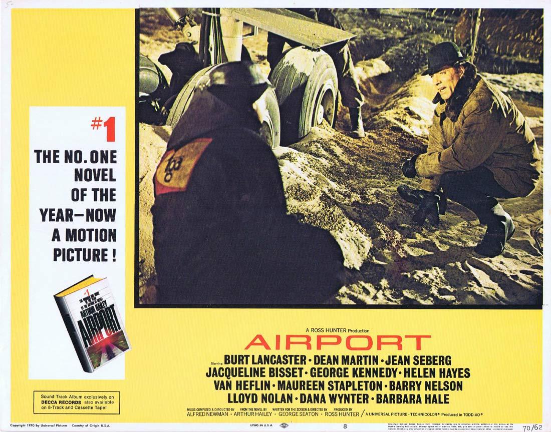 AIRPORT Original Lobby card 8 Burt Lancaster