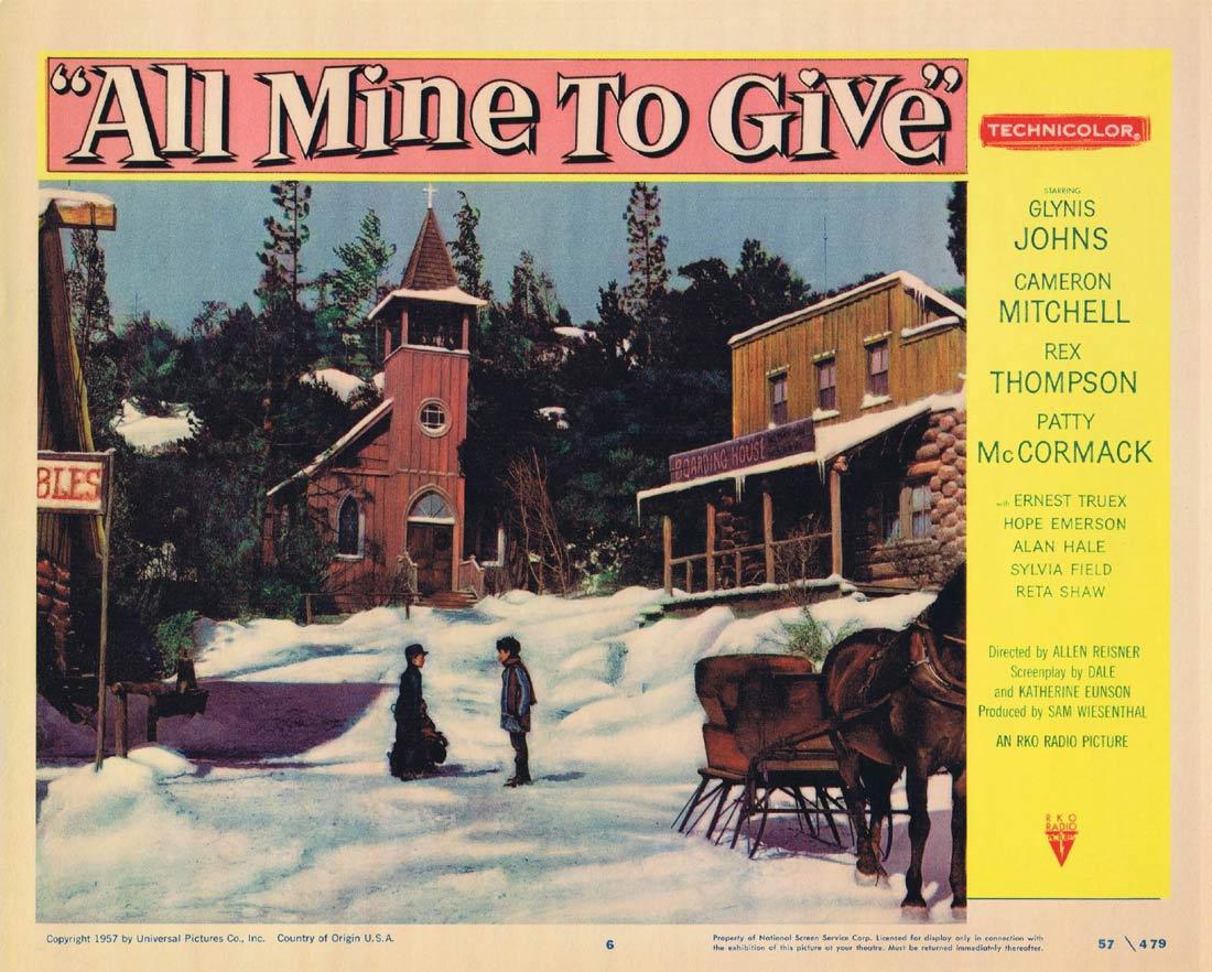 ALL MINE TO GIVE Lobby Card 6 Glynis Johns Cameron Mitchell Rex Thompson