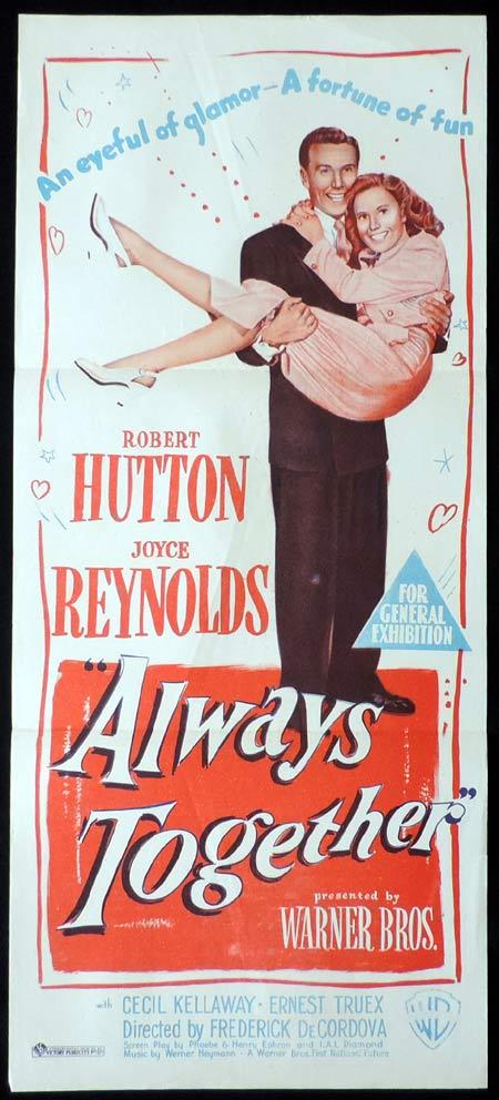 ALWAYS TOGETHER Original Daybill Movie Poster Joyce Reynolds Robert Hutton