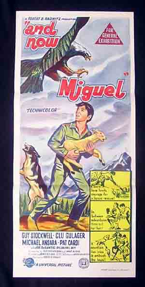 AND NOW MIGUEL Daybill Movie Poster 1966 Michael Ansara Clu Gulager