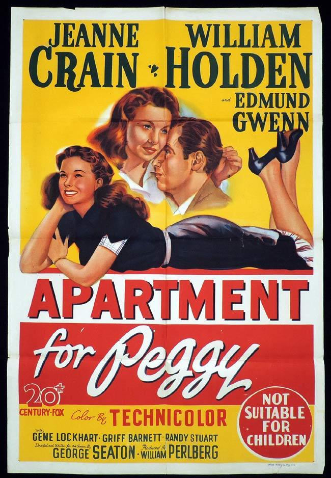 APARTMENT FOR PEGGY One Sheet Movie Poster Paul Douglas Grace Kelly