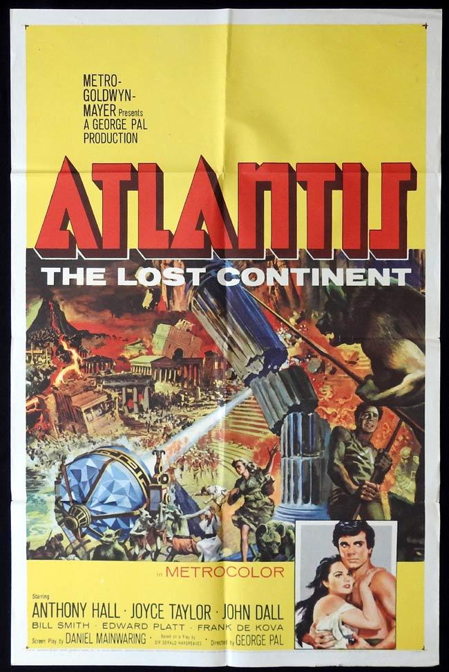 ATLANTIS THE LOST CONTINENT Original One sheet Movie Poster George Pal