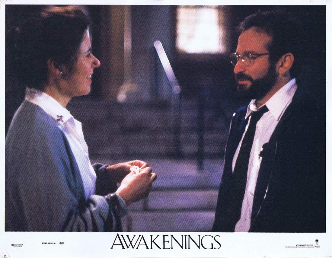 AWAKENINGS Lobby Card 2 Robert De Niro Robin Williams