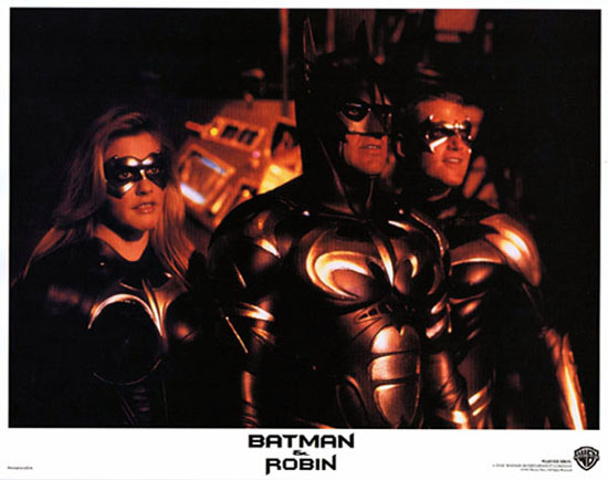 BATMAN AND ROBIN 1997 Lobby Card 4 Arnold Schwarzenegger George Clooney
