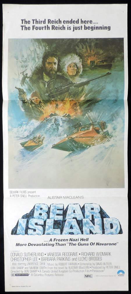 BEAR ISLAND Original Daybill Movie Poster Donald Sutherland Alistair McLean