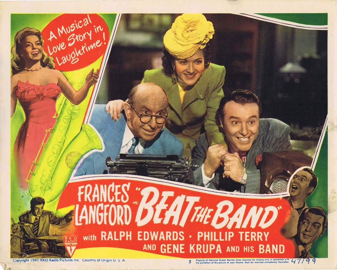 BEAT THE BAND Lobby Card 5 Frances Langford Ralph Edwards Phillip Terry
