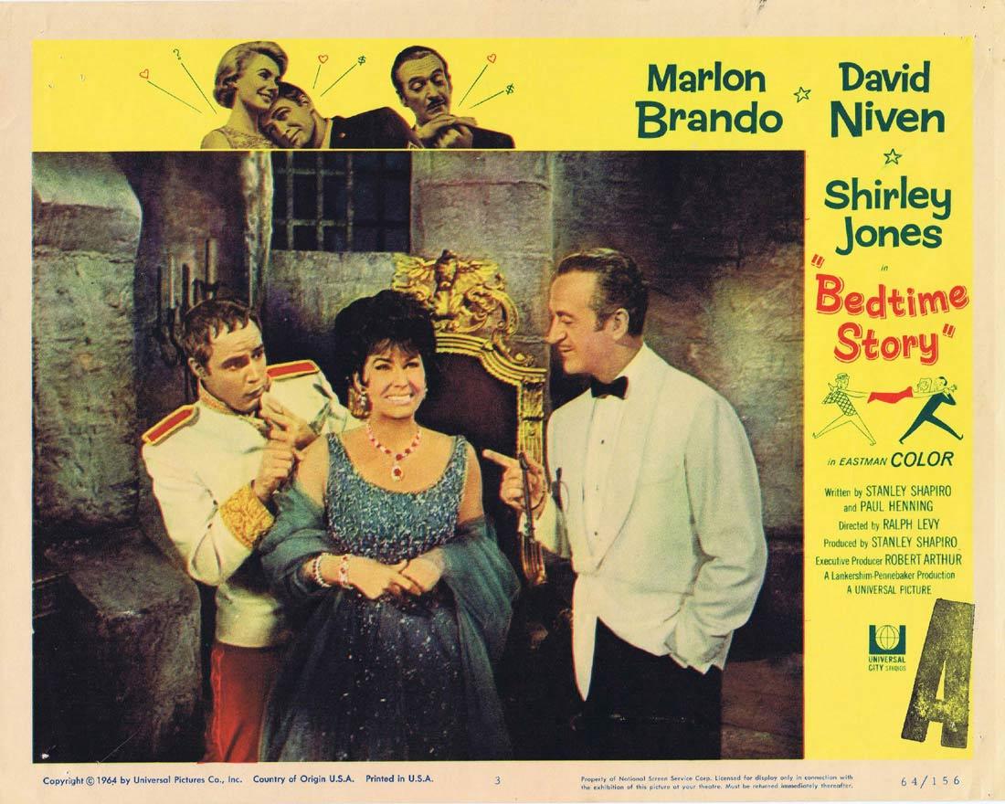 BEDTIME STORY Lobby Card 3 Marlon Brando David Niven