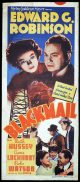 BLACKMAIL Long Daybill Movie poster 1939 Edward G. Robinson
