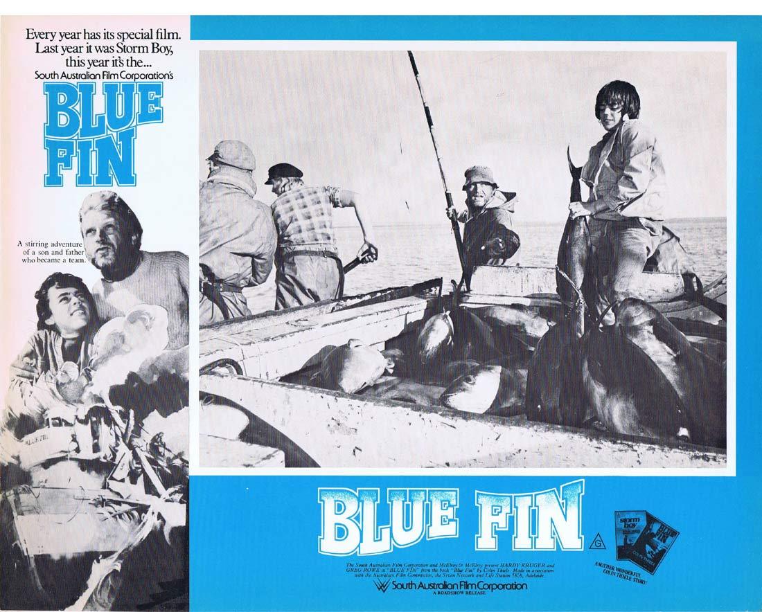 BLUE FIN Original Australian Lobby card 3 Hardy Krüger Greg Rowe Elspeth Ballantyne