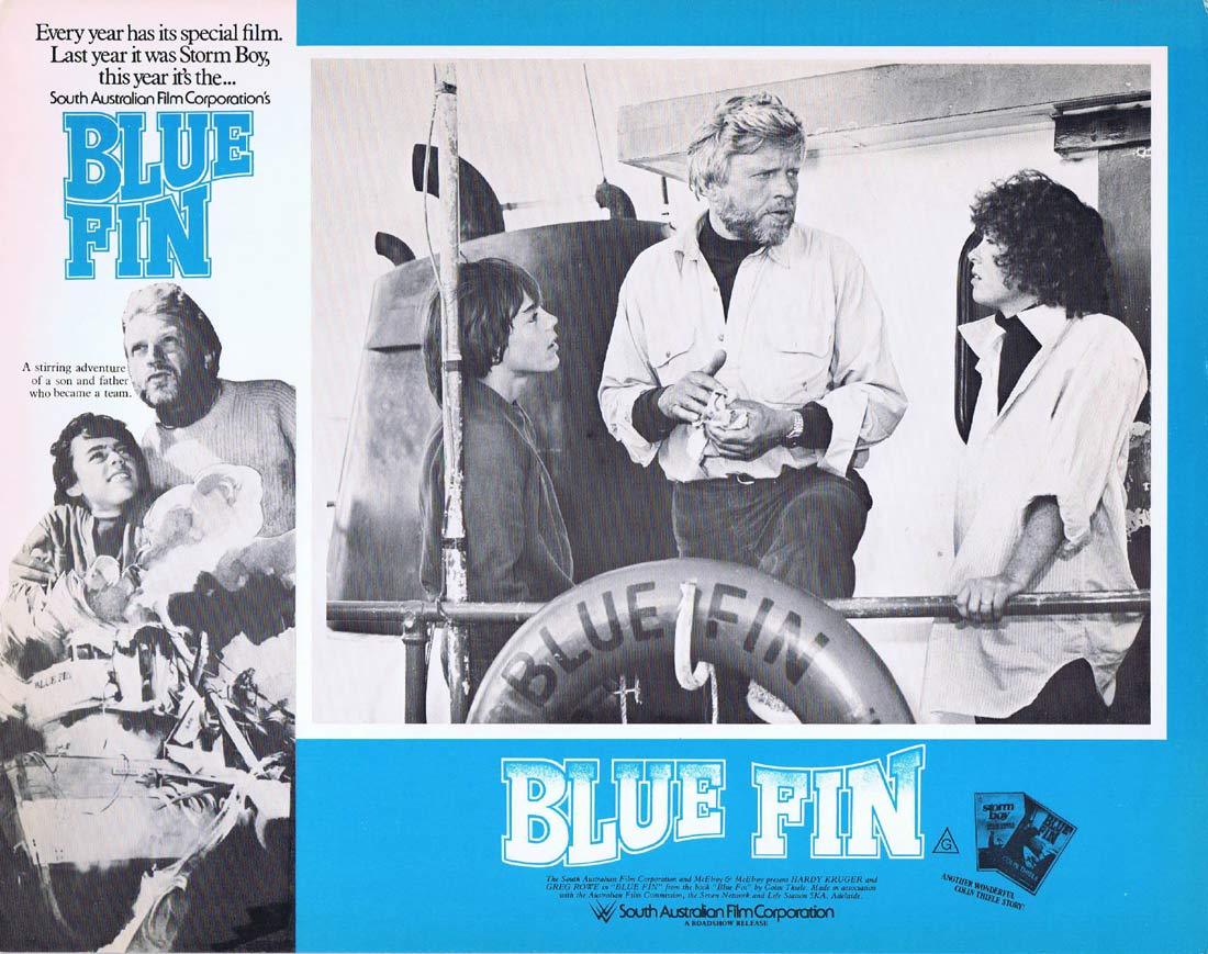 BLUE FIN Original Australian Lobby card 5 Hardy Krüger Greg Rowe Elspeth Ballantyne