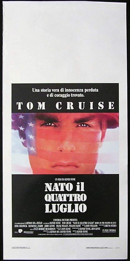BORN ON THE FOURTH OF JULY Italian Locandina Movie Poster Tom Cruise