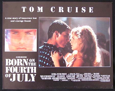 BORN ON THE FOURTH OF JULY ’89-Tom Cruise ORIGINAL US Lobby card