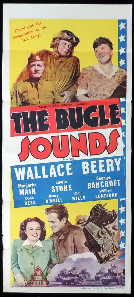 THE BUGLE SOUNDS Original Daybill Movie Poster Marjorie Main Marchant Graphics