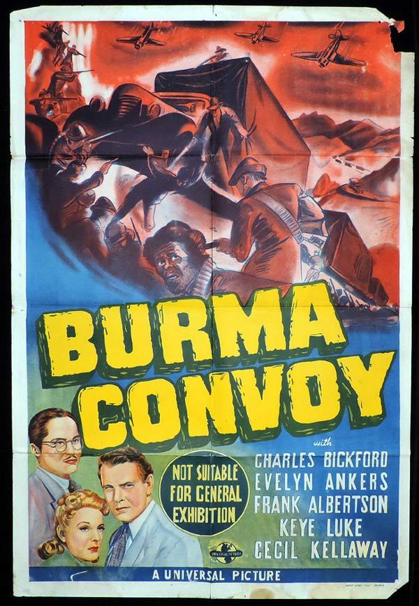 BURMA CONVOY One Sheet Movie Poster Charles Bickford