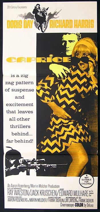 CAPRICE Daybill Movie poster Doris Day Richard Harris