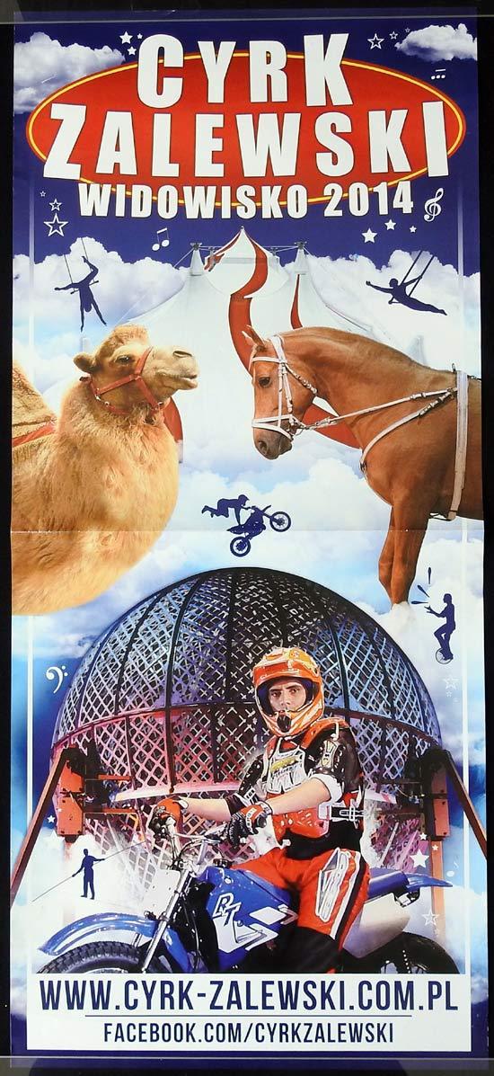 CYRK ZALEWSKI Original Circus Poster Widowisko 2014