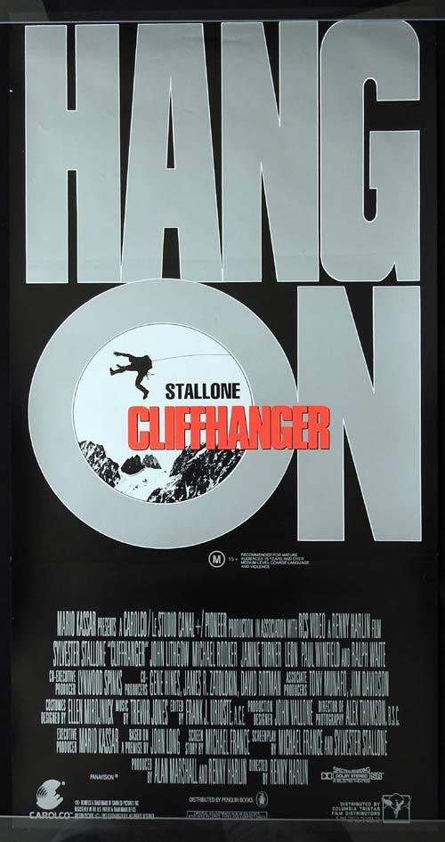 CLIFFHANGER Original Daybill Movie Poster Sylvester Stallone Michael Rooker