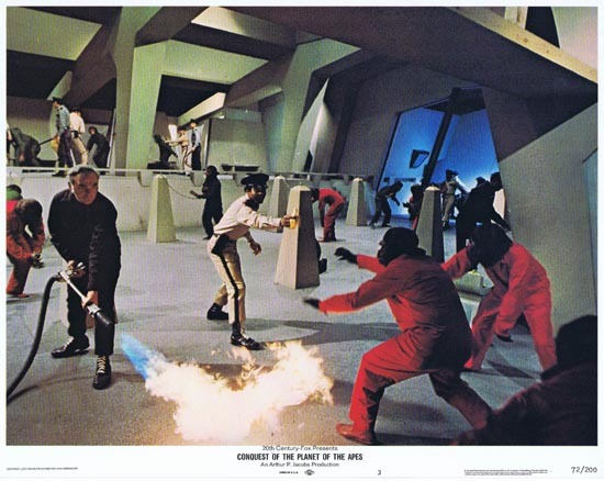 CONQUEST OF THE PLANET OF THE APES Lobby Card 3 1972 Roddy McDowall
