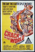 CRACK IN THE WORLD One Sheet Movie Poster Vincent Price Science Fiction